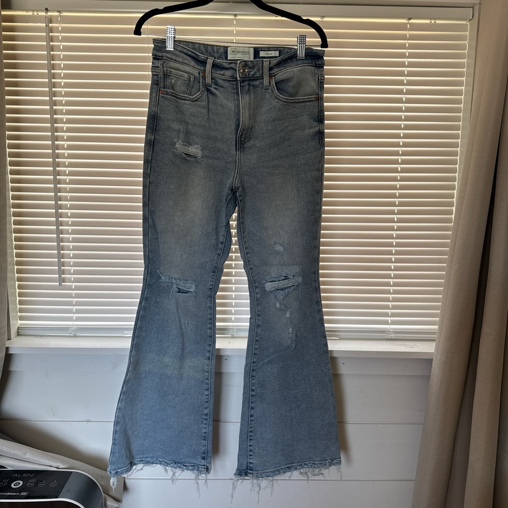 Women's Distressed Flare Jeans